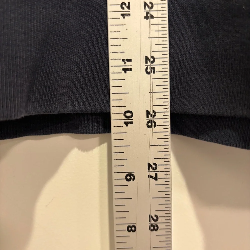 Banana Republic Mens Elephant Graphic Hoodie Navy Blue Fleece Pullover Size M